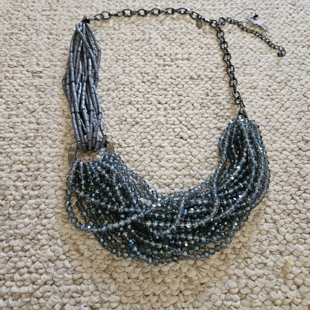 Chico's Chunky Sparkle Beaded Necklace